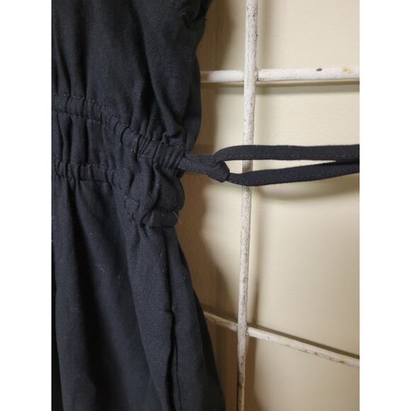 Universal Thread Black Mini Dress Ruffle Cap Sleeve Elastic Waist XS - Picture 4 of 5